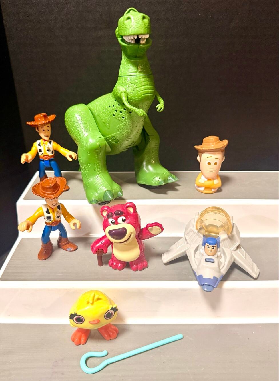 Collection of Disney Pixar Toy Story toys Rex Imaginext Woody Buzz Ducky Lotso
